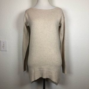 Cashmere Ann Taylor oatmeal cream sweater XS